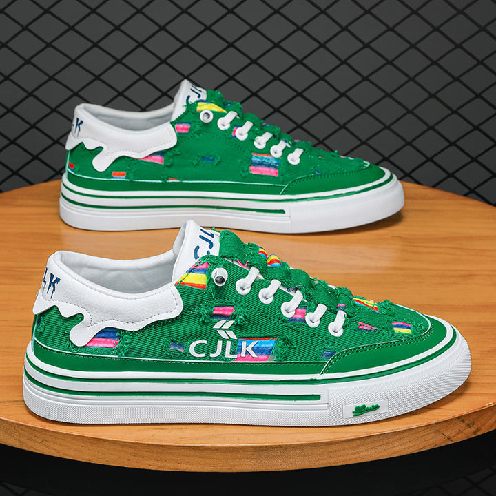 Femme Kunstnerisk Læder Sneakers Stilla