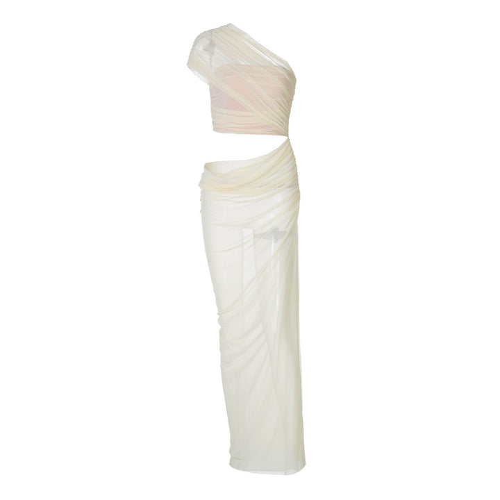 Damer Elegant Vendekjole med asymmetrisk U-hals Skovae
