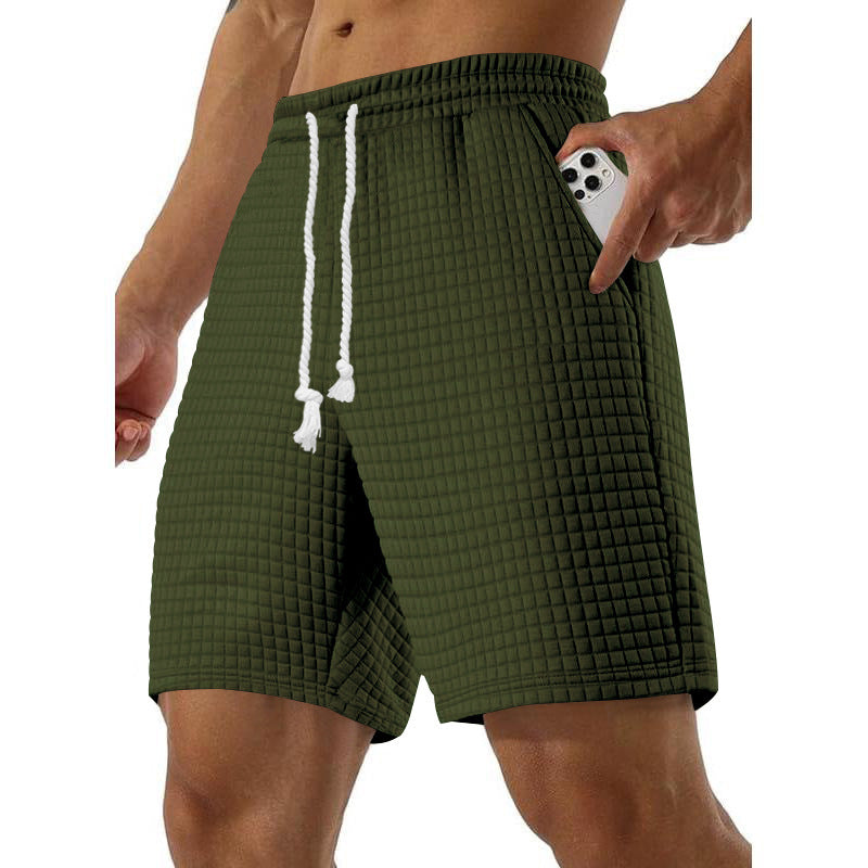 Herrer Komfortable fritids-shorts med praktiske lommer og elastisk talje Stilla