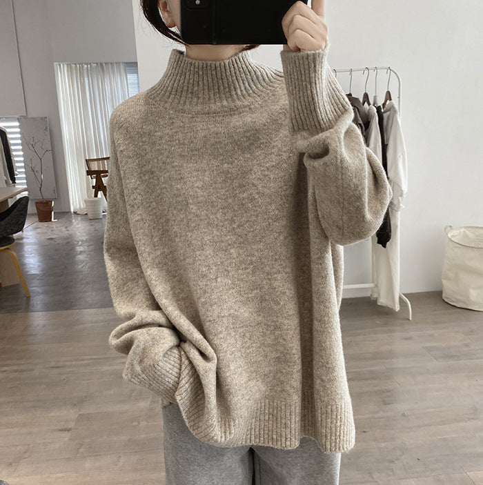 Femme Chunky Strik Højkrave sweater Stilla