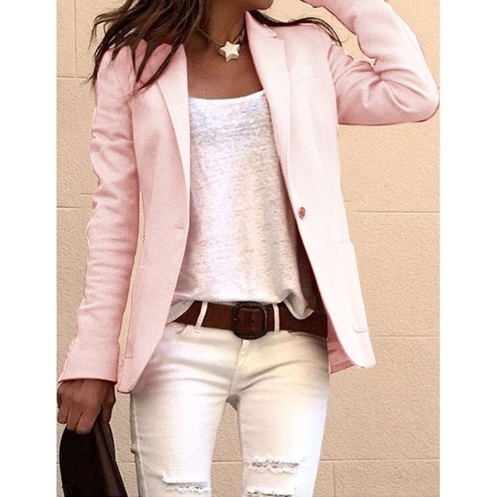 Dame elegant snit blazer med fin tekstur og moderne detaljer Stilla