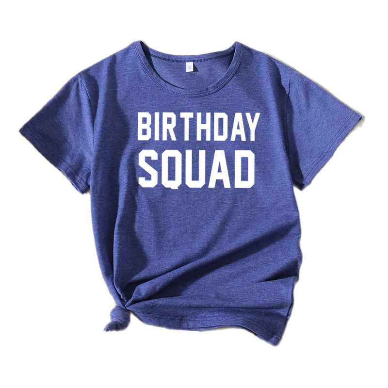 Dame Grafik Fødselsdag Squad T-Shirt Stilla