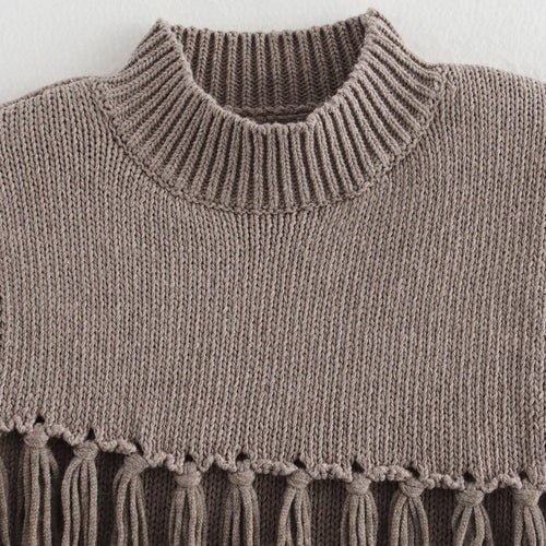 Femme Frynse Strikvest Stilla