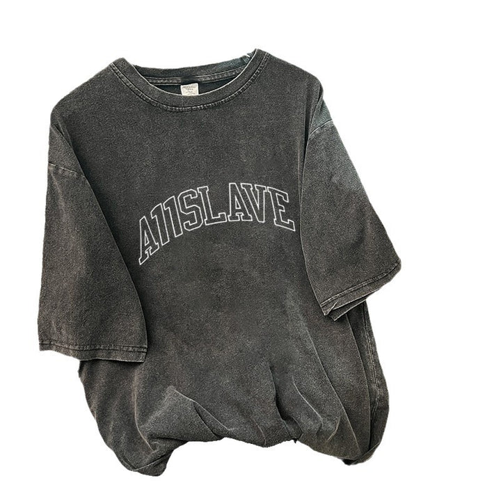 Dame Oversized T-Shirt med kunstnerisk print og afslappet pasform Stilla