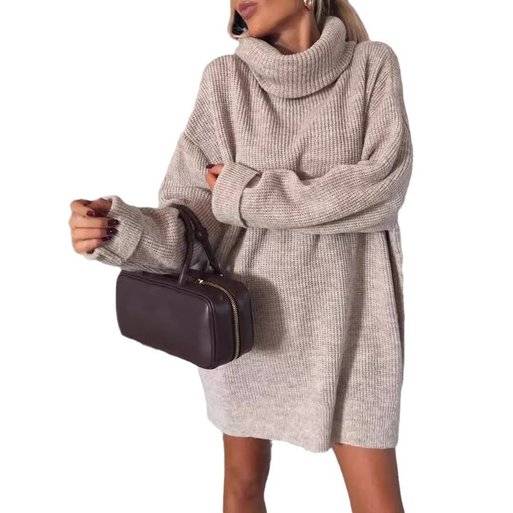Dame Oversized Strik Rullekravekjole Stilla