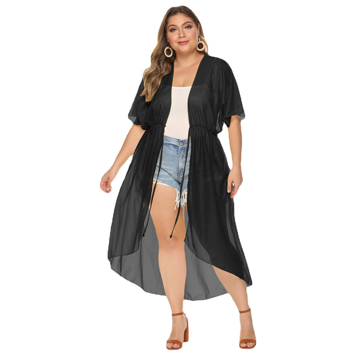 Dame elegant transparent strandkimono Skovae