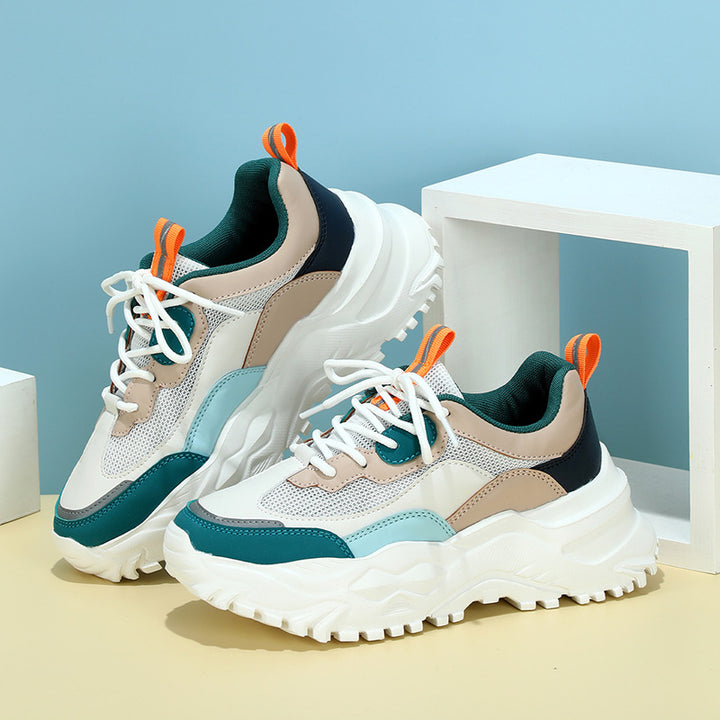 Dame Sporty Chunky-sneakers med støddæmpende sål og åndbart overmateriale Stilla