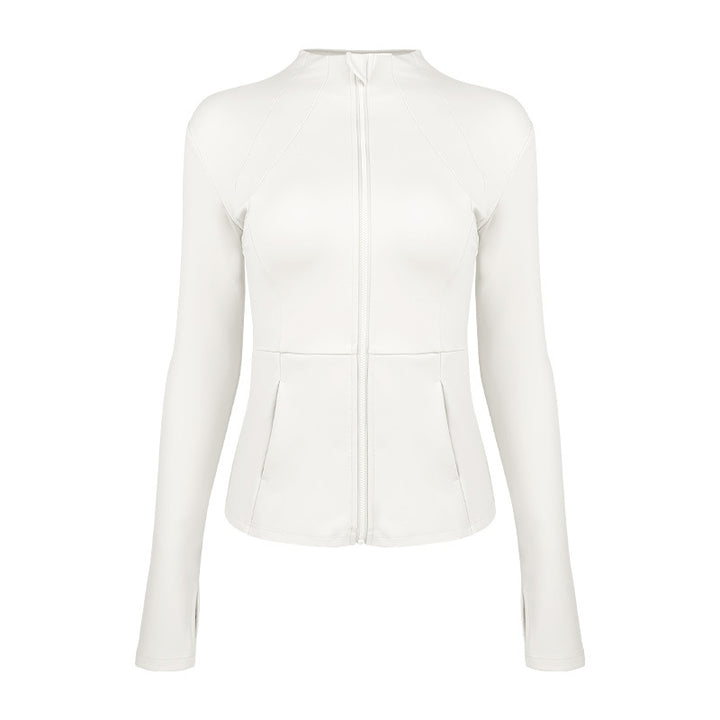 Dame sporty funktionel jakke med elegant snit og praktiske lynlåslommer Stilla