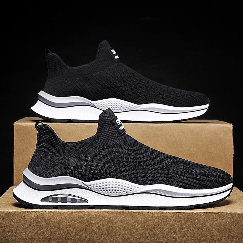 Dame Slip-On Sneakers med åndbar strikkete teknologi og dæmpende sål Stilla