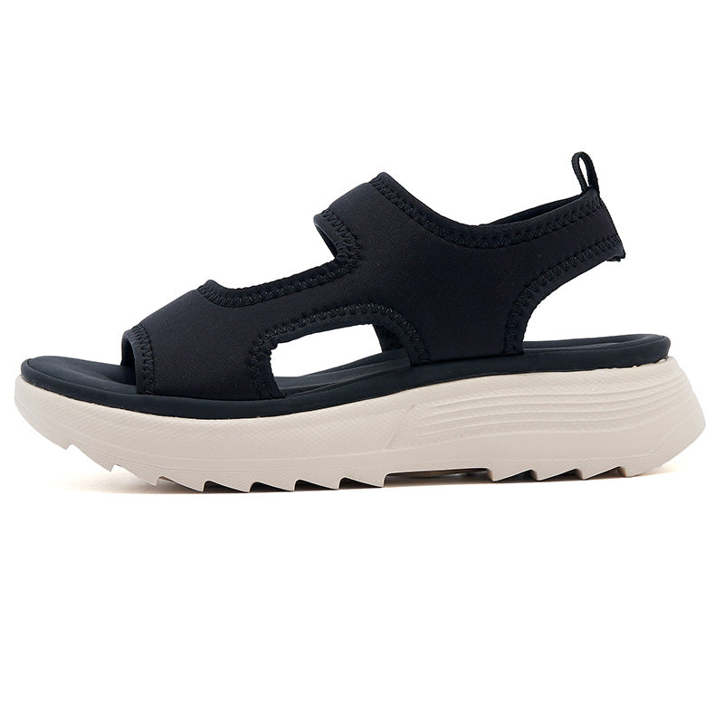Dame komfort-sandaler med åndbare meshelementer og skridsikker sål Stilla