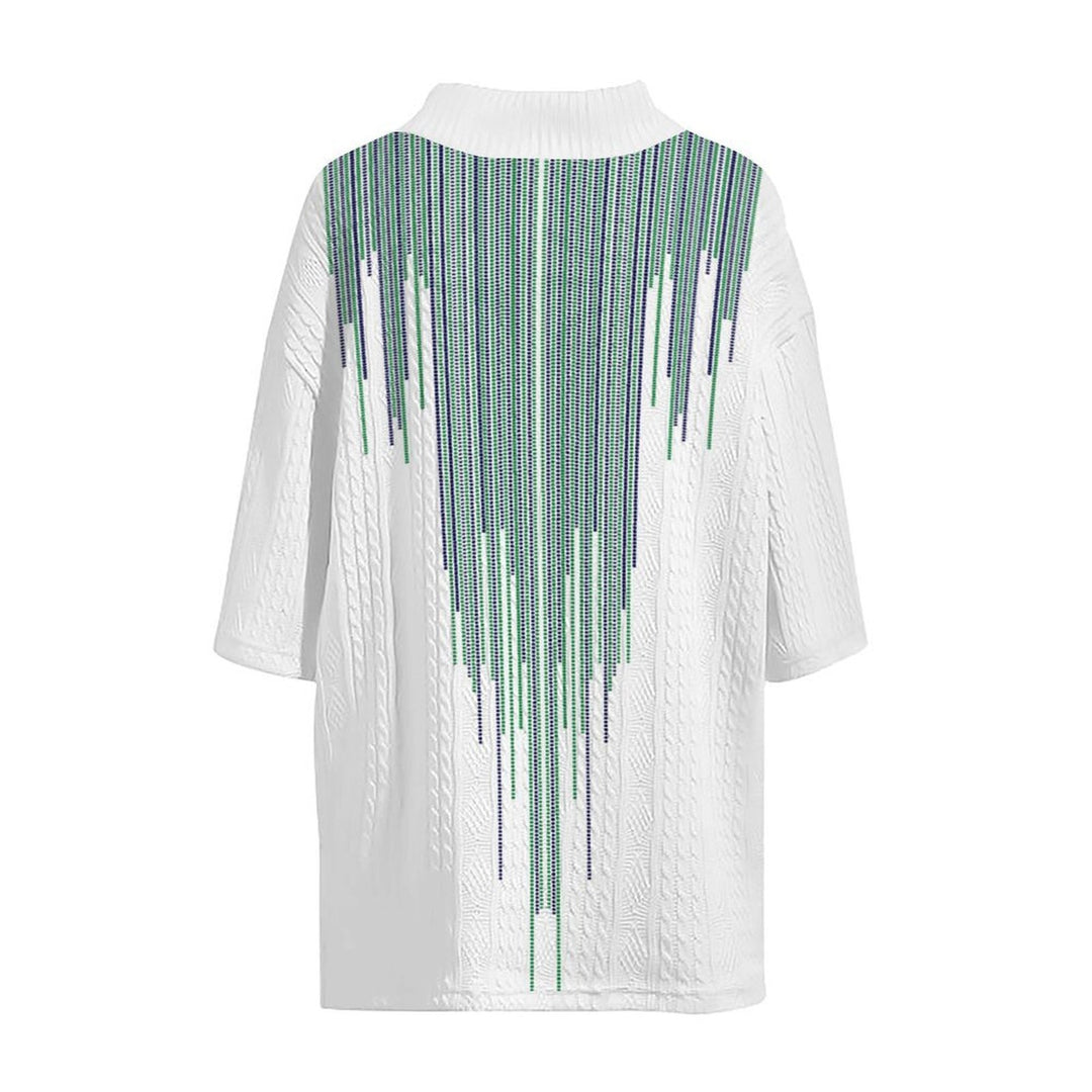 Herrer afslappet oversized T-shirt med V-hals og struktureret design Stilla