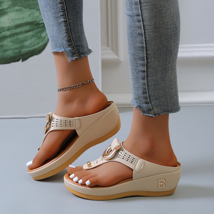 Dame Wedge-sandaler med moderne rem og komfortabelt fodsenge Stilla