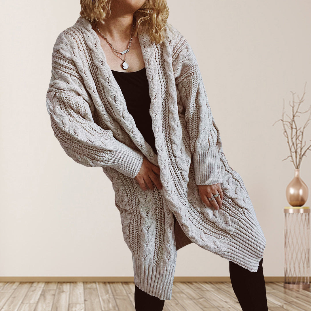 Kvinders cardigan i en afslappet oversized stil Stilla