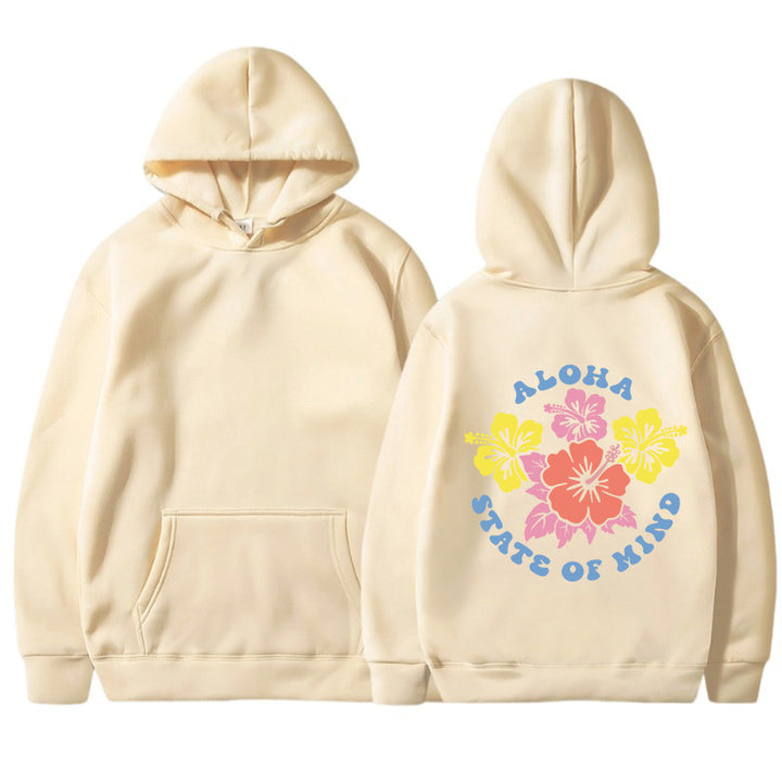 Kvinders hættetrøje med blomster aloha design og behagelig pasform Stilla