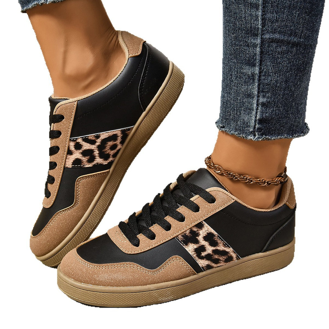 Dame mode Sneakers med animalisk print og polstret sål Stilla