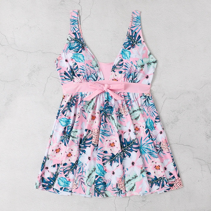 Dame Floral Wrap Badedragt Stilla