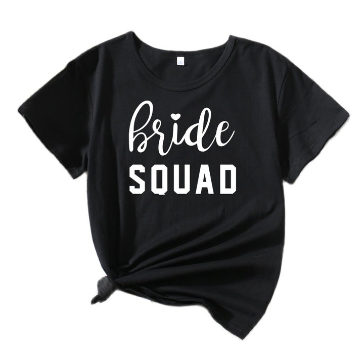Kvinder Fritid Brudetribe Grafik T-shirt Stilla