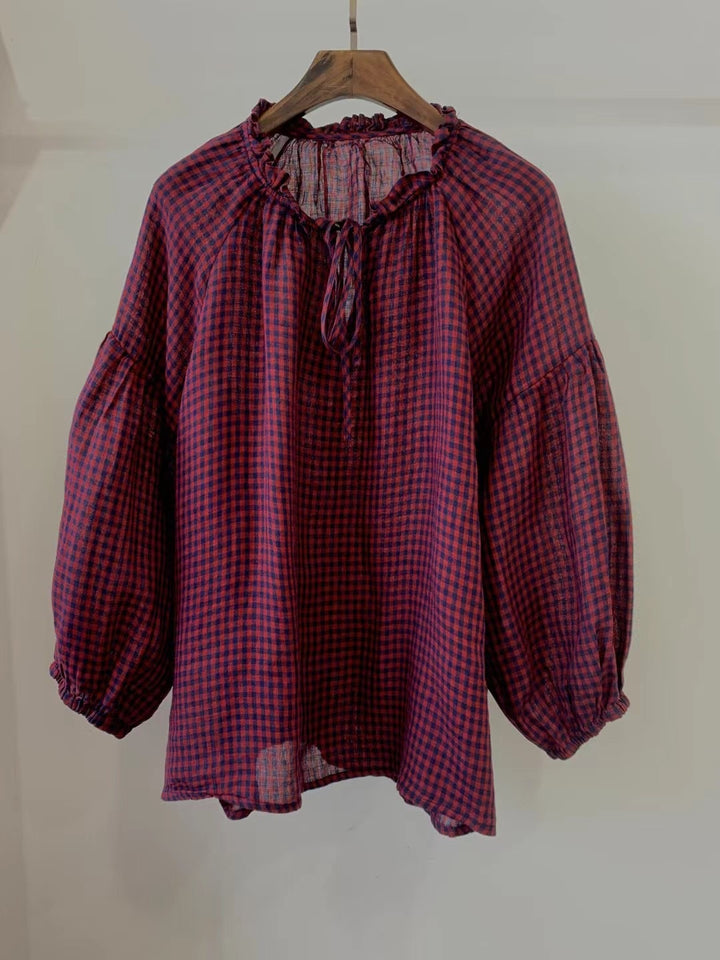 Femme Relaxed Fit Rynket Halsbluse Stilla