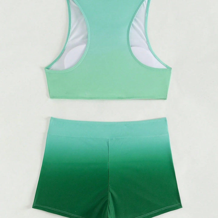Dame Sporty Crop Top og Shorts Sæt Skovae