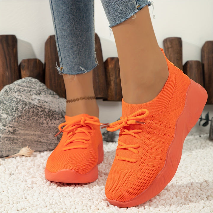 Dame åndbare Slip-On sportssko med fleksibelt overmateriale Stilla