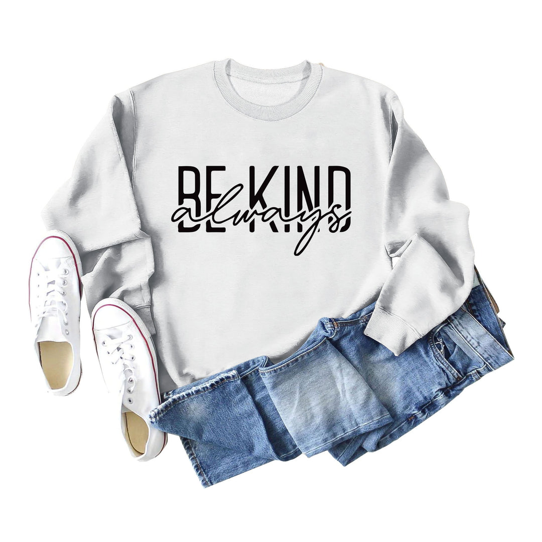Stilla | O Hals Lange Ærmer Bogstav Print Sweatshirt