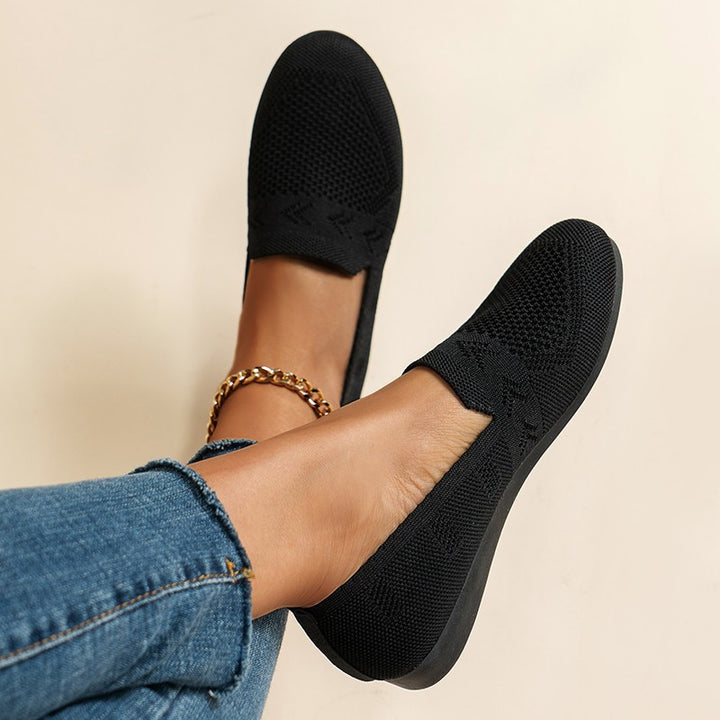 Dame Behagelige Slip-On Ballerinaer med åndbart Overmateriale Stilla