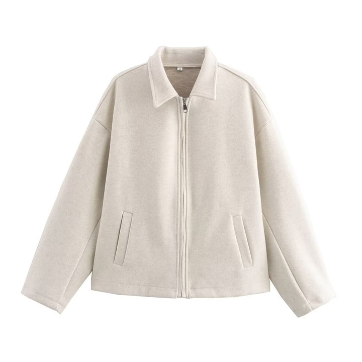 Dame casual oversized jakke lavet af blødt materiale Stilla