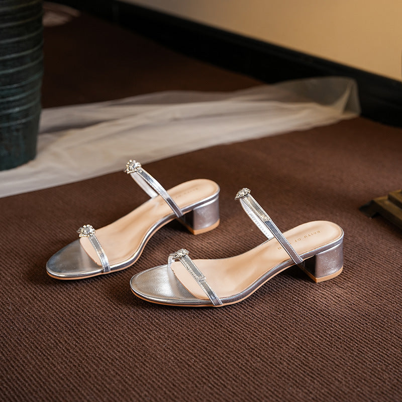 Femme Chic Blokhæls Rutschsandaler Stilla