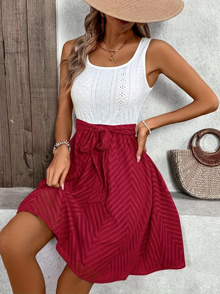 Dame Smart Sommer Midi-Nederdel Stilla