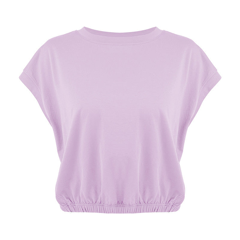 Dame afslappet T-shirt med gummizug Stilla