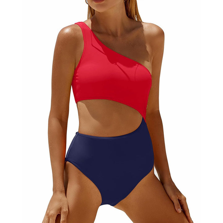 Femme En-skulder Cut-Out Énteiler Badedragt Stilla