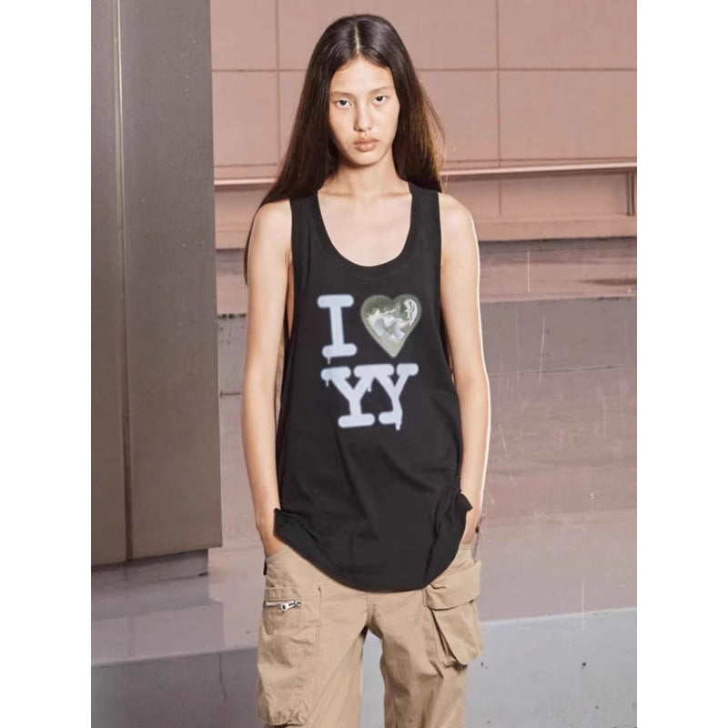 Kvinder Grafiktryk Tanktop Stilla