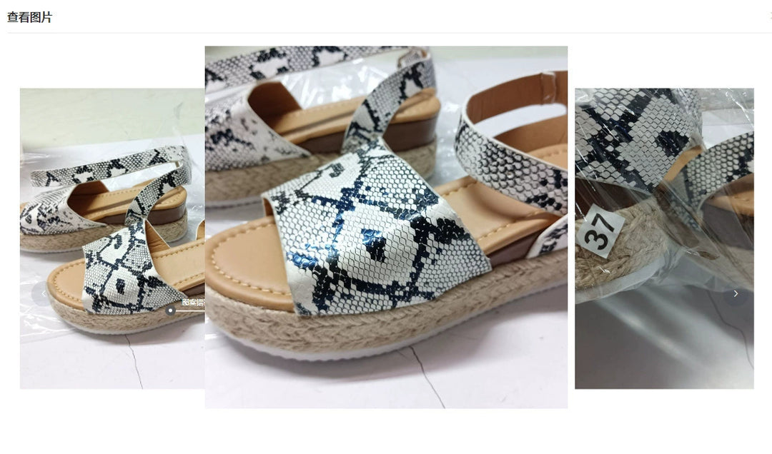 Dame Plateau-sandaler med elegant fodseng og justerbar rem Stilla