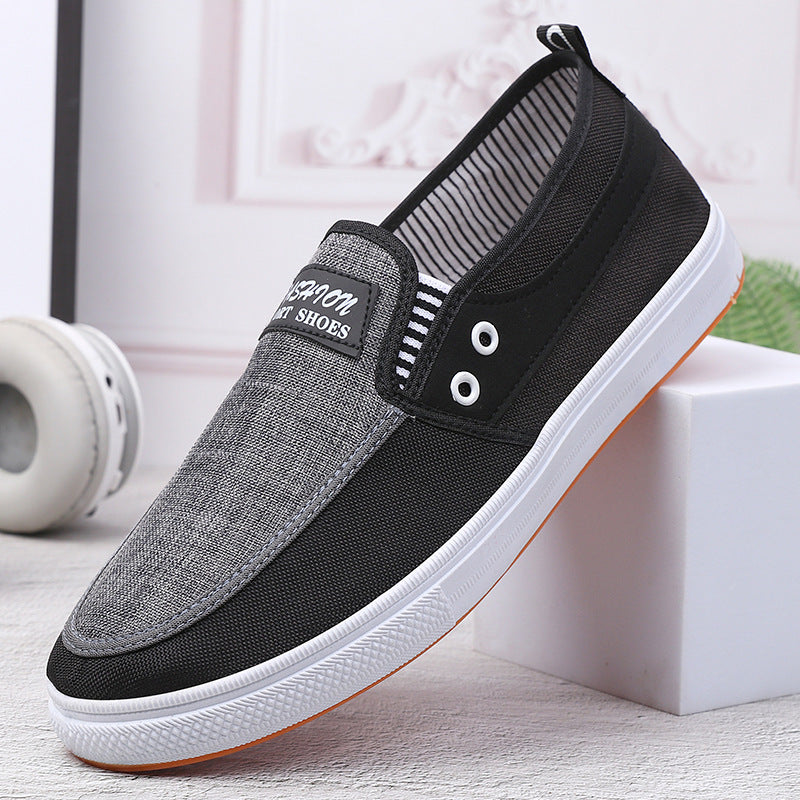 Dame Casual Slip-On Sneakers med struktureret stof og fleksibel komfort Stilla