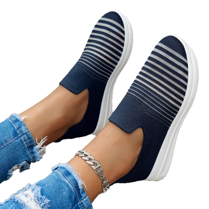 Dame Strik-Sneakers med åndbar overfladestruktur og fleksibel sål Stilla
