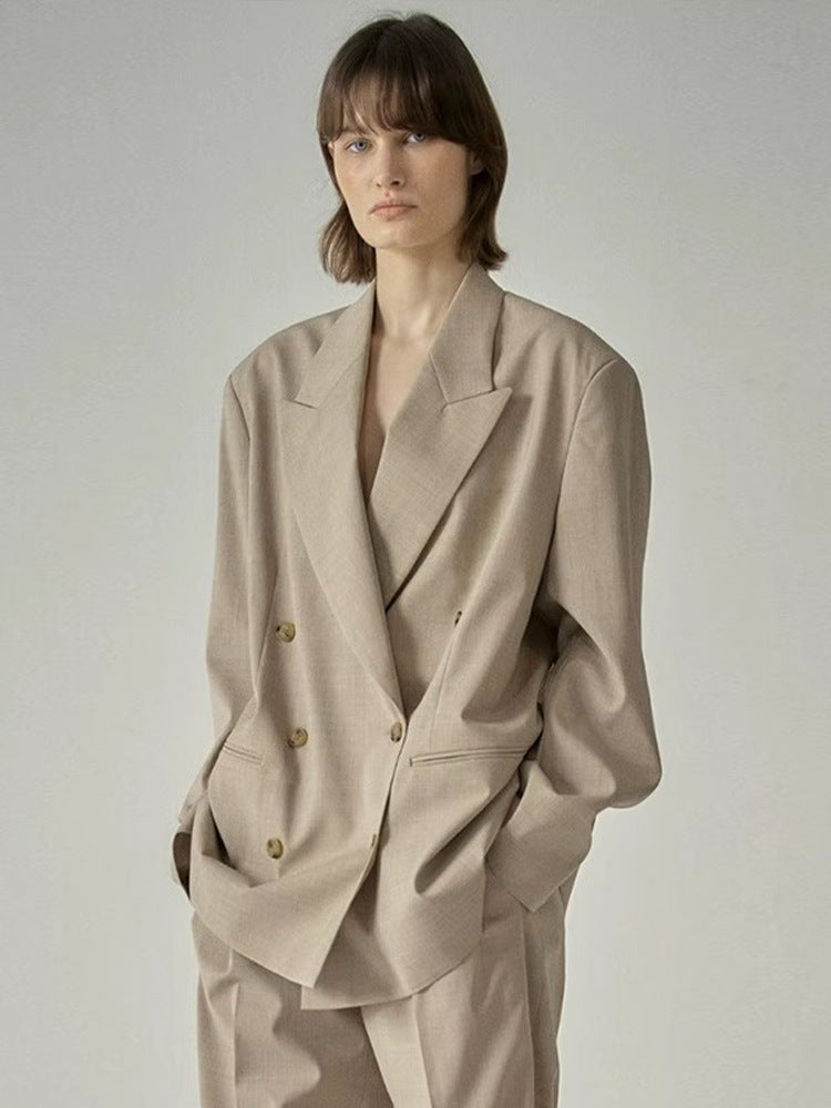 Dame Oversized Blazer lavet af højkvalitetsmateriale med dobbeltknapdetaljer Stilla