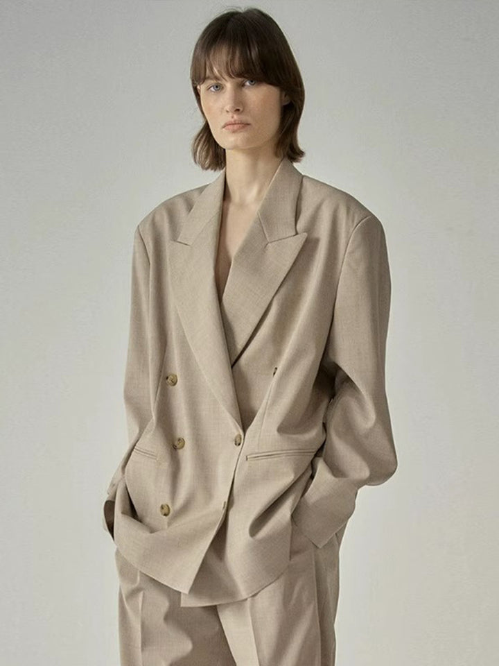 Dame Oversized Blazer lavet af højkvalitetsmateriale med dobbeltknapdetaljer Stilla