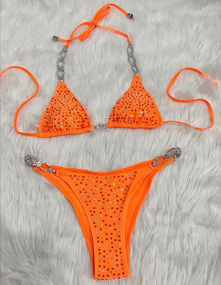 Dame-bikini-sæt med strass-accenter Stilla