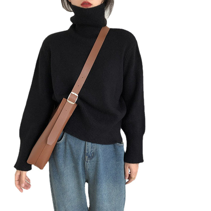 Dame mode turtleneck sweater lavet af blød knit Stilla