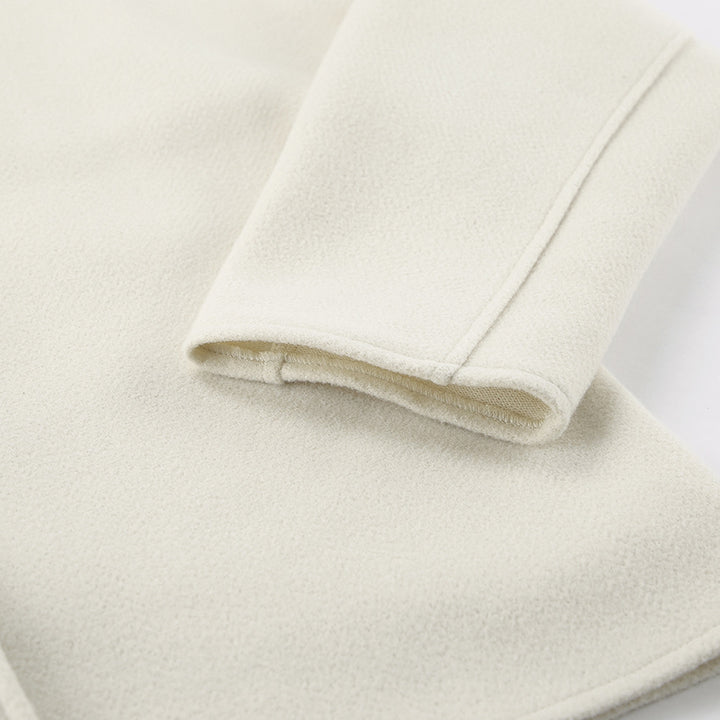 Dame Oversized Uldjakke med afslappet stil og elegant kraveføring Stilla