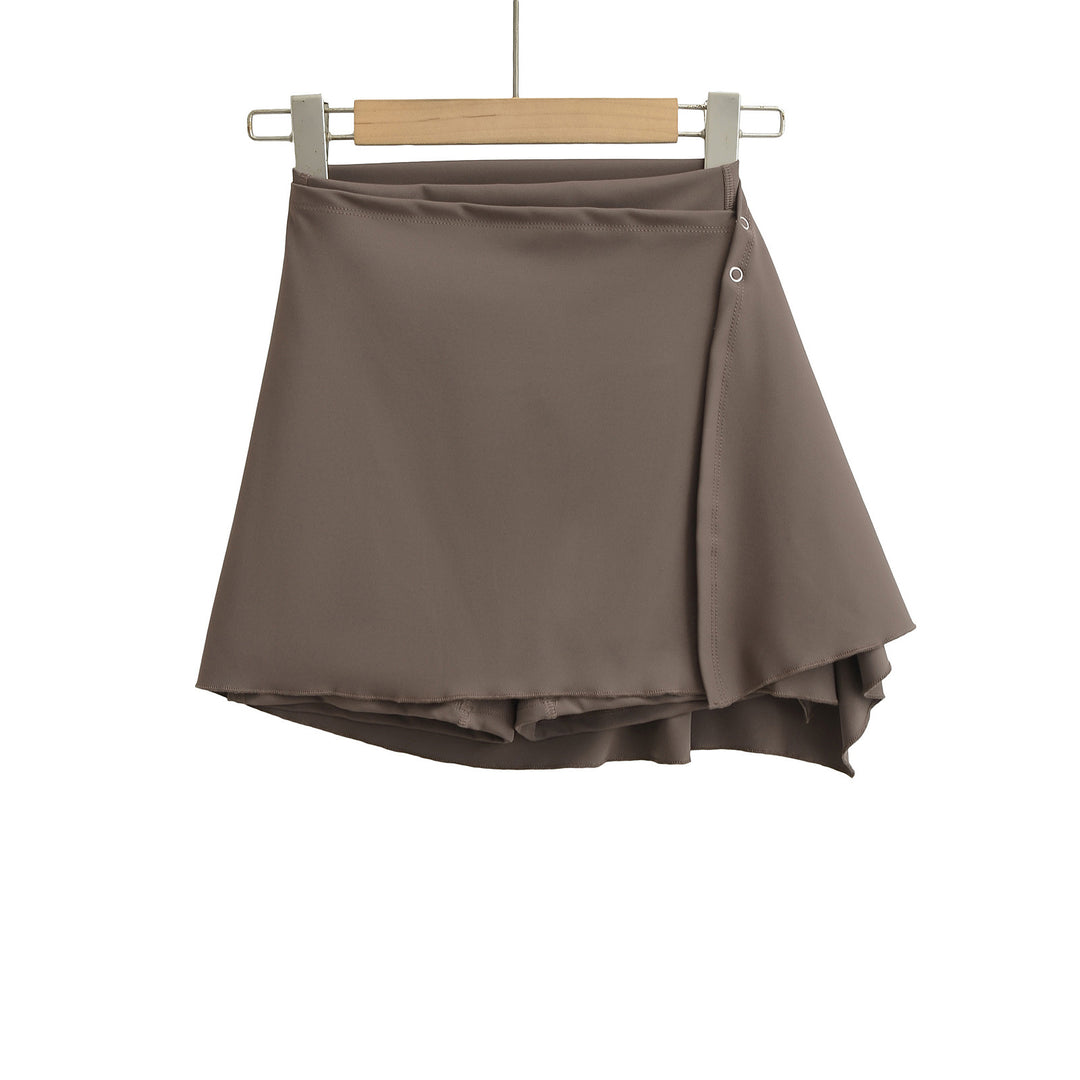 Dame Sporty Folds-Shorts med elastisk kant og innovativt snit Stilla