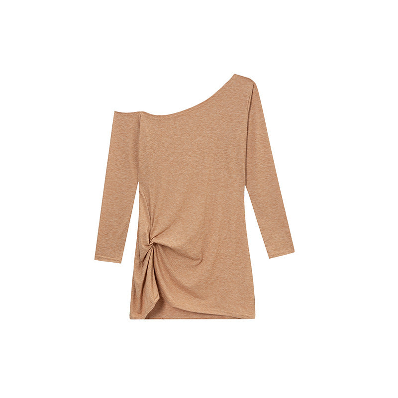 Dame asymmetrisk knude-front-top Stilla