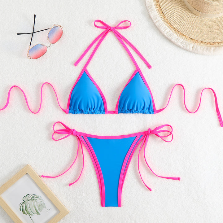 Dame Triangel-Bikini med justerbare stropper Skovae