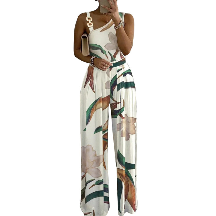 Kvinder Blomstret Bredt-Ben Jumpsuit Stilla