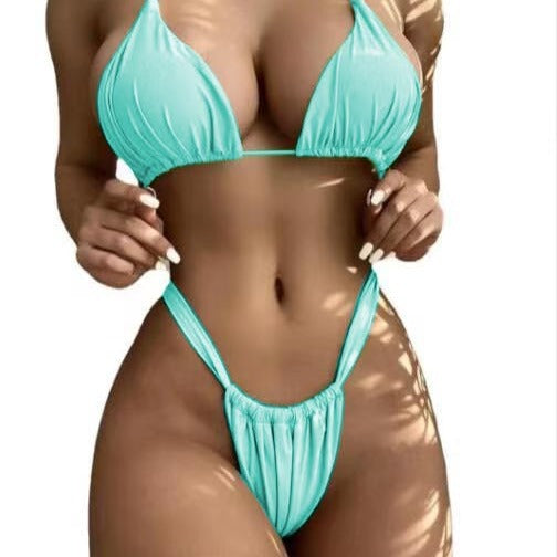 Dame Minimalistisk Trekant-Bikini-Sæt Stilla