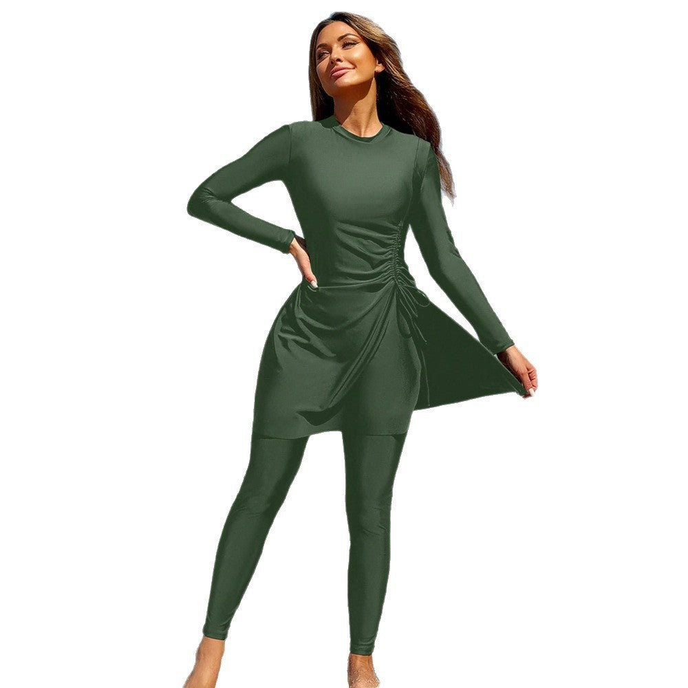 Damer Sporty Strandoutfit med moderne indpakningsdesign Skovae