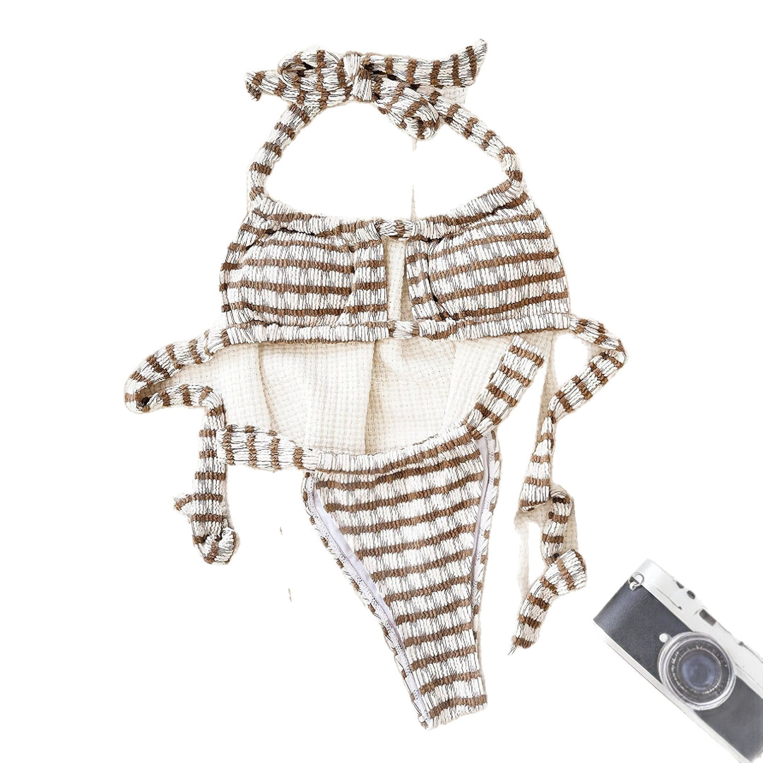 Dame Sporty bikini top med dyb udskæring Skovae