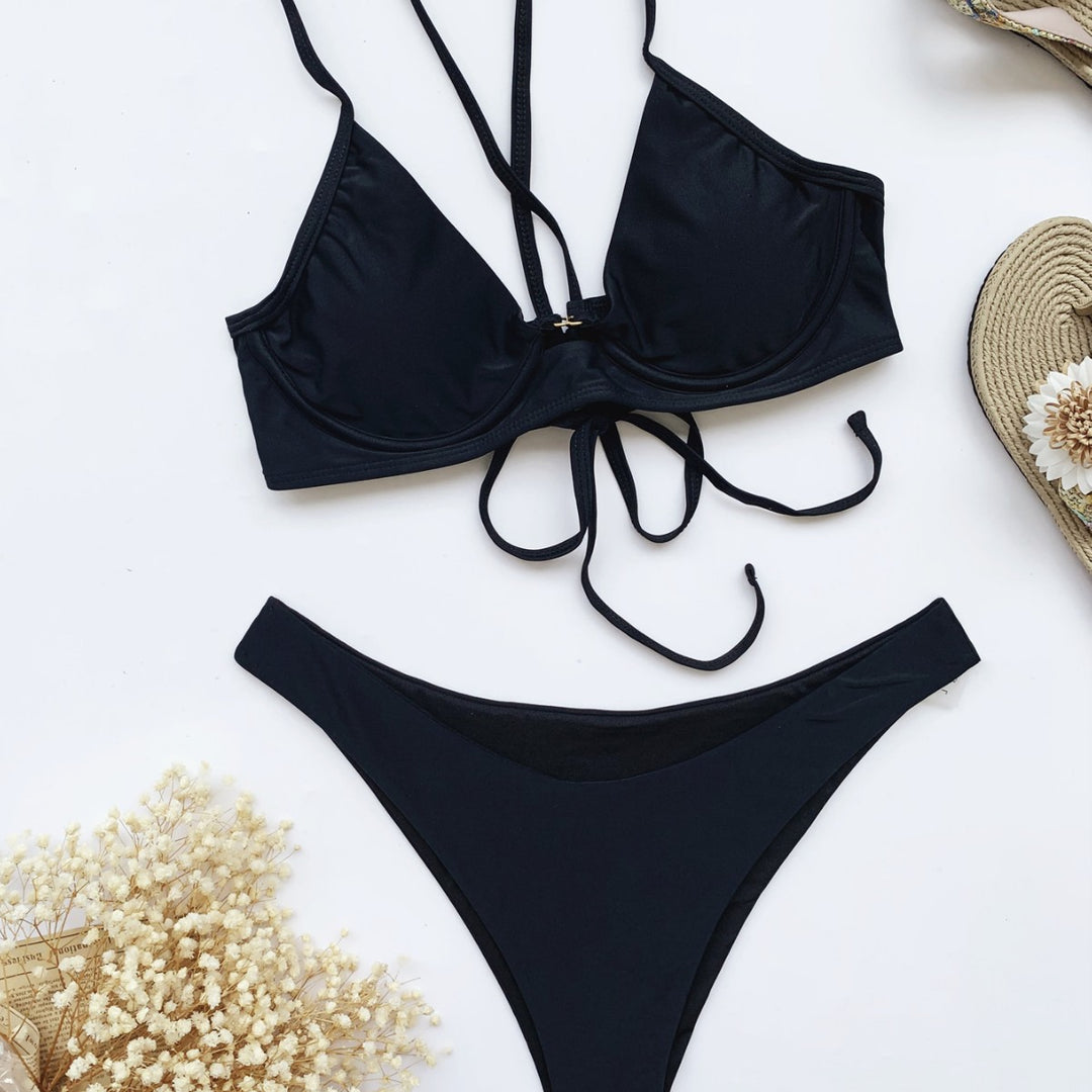 Dame justerbar Triangle-Bikini-Sæt Stilla 1750838746