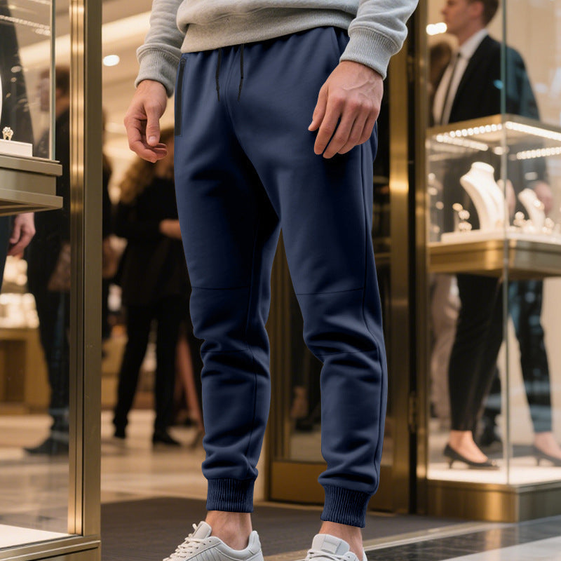 Herrer Sporty Cargo-Joggingbukser med elastisk talje og praktiske lommer Stilla