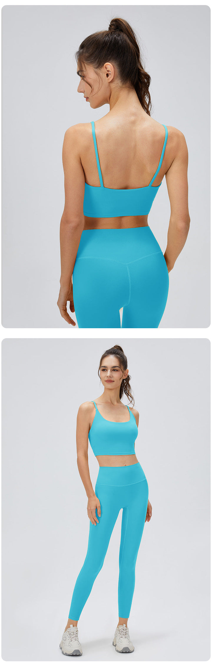 Stilla | Series Sports Bra Spaghetti Strap Yoga Top Til Kvinder, Åndbar Nude Følelse Til Løb Og Træning